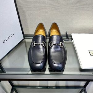 Giày lười Gucci like au đế cao họa tiết da trơn GLGC08