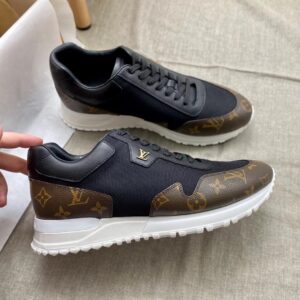 Giày nam Louis Vuitton like au hoa nâu đen GNLV11