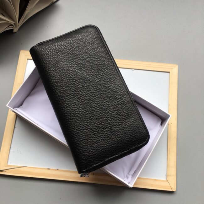 Ví Hermes siêu cấp nam dáng dài họa tiết chữ H dập nổi VHN02
