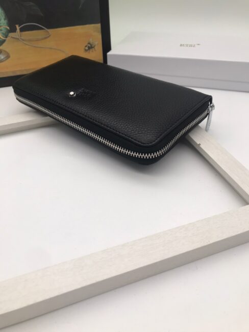 Ví Montblanc siêu cấp nam dáng dài logo giữa VNM03