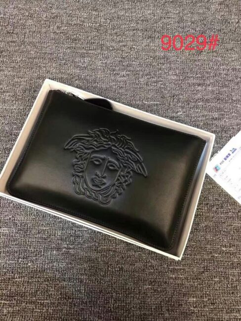 Ví Versace siêu cấp nam da trơn dập chìm logo VNV02
