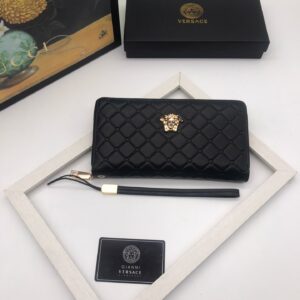 Ví Versace siêu cấp nam dáng dài họa tiết caro VNV09