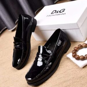 Giày lười Dolce & Gabbana siêu cấp họah tiết da bóng GLDG01