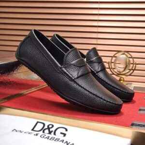 Giày lười Dolce & Gabbana siêu cấp siêu cấp họah tiết tag ngang GLDG02