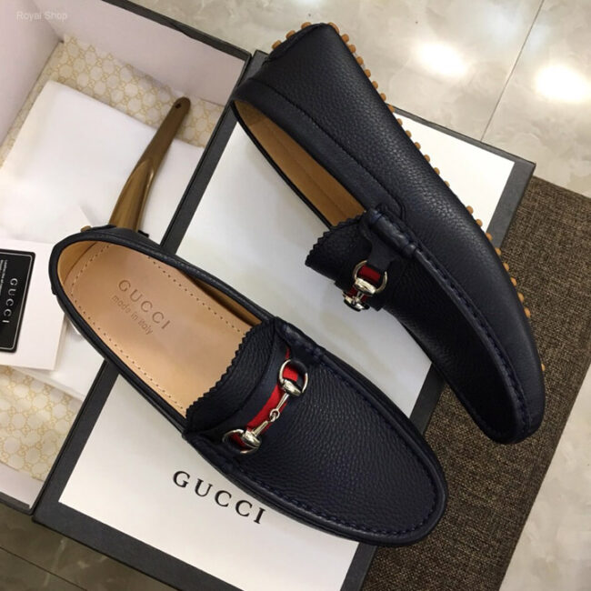 Giày lười Gucci siêu cấp họa tiết đế màu GLGC16