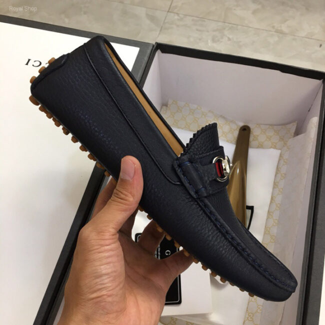 Giày lười Gucci siêu cấp họa tiết đế màu GLGC16