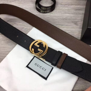 Thắt lưng gucci họa tiết da nhăn khóa vàng TLGC24