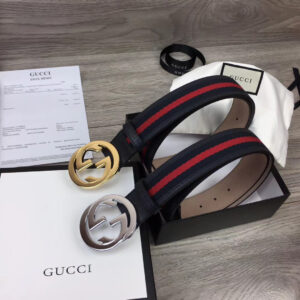 Thắt lưng gucci họa tiết dây đỏ TLGC23