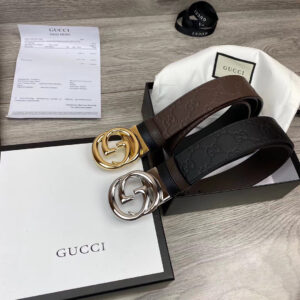 Thắt lưng gucci họa tiết khóa trong dập logo TLGC25