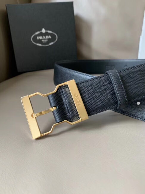 Thắt lưng Prada nam họa tiết khóa kim dây logo TLP14