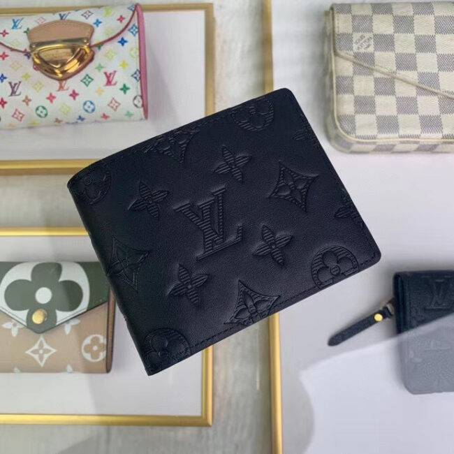 Ví nam Louis Vuitton like auth họa tiết hoa dập chìm VNLV04