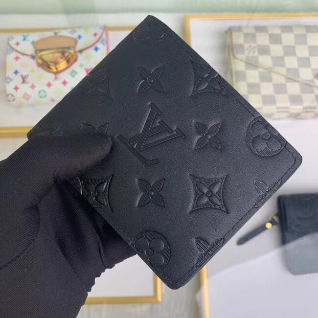 Ví nam Louis Vuitton like auth họa tiết hoa dập chìm VNLV04