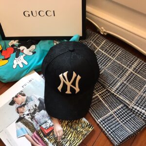 Mũ nam Gucci siêu cấp họa tiết NY màu đen MNGC07