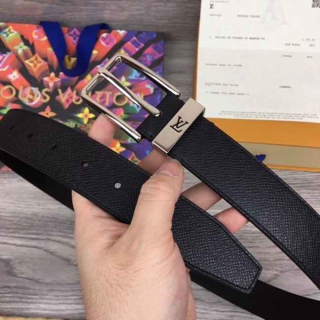 Thắt lưng Louis Vuitton like au khoá kim da taiga TLLV26