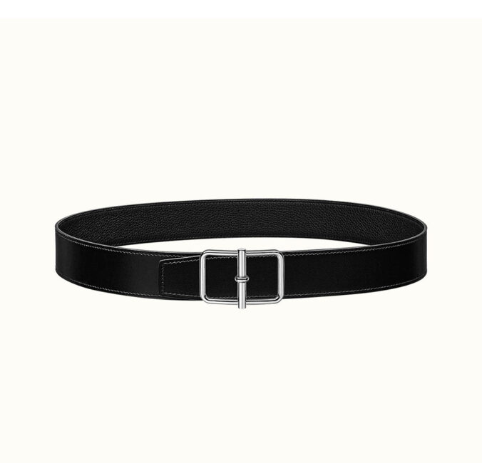 Thắt lưng nam Hermes like au chữ H đơn hai thanh ngang TLHM21